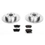 PowerStop K5399 Z23 Daily Driver Carbon-Fiber Ceramic Brake Pad and Drilled & Slotted Rotor Kit
