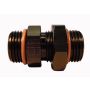 FRAGOLA FRG494112-BL #10 ORB x #8 ORB Adapter Fitting  Black