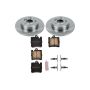 PowerStop KOE620 OE Stock Replacement Low-Dust Ceramic Brake Pad and Rotor Kit