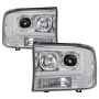 SPYDER 5084675 1PC Light Bar Projector Headlights - Chrome