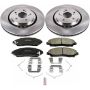 PowerStop KOE6957 OE Stock Replacement Low-Dust Ceramic Brake Pad and Rotor Kit