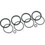Bikers Choice 420403 4 Piston Except Brembo Brake Caliper Seal Kit Replaces H-D 44315-00 Seals Only