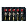 MOROSO MOR74148 Fiber Design Switch Panel - Black/Black