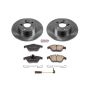 PowerStop KOE5625 OE Stock Replacement Low-Dust Ceramic Brake Pad and Rotor Kit