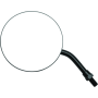 BikeMaster 600801 4in Adjustable Round Mirror 10mm - Each - Black