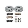 PowerStop KOE782 OE Stock Replacement Low-Dust Ceramic Brake Pad and Rotor Kit