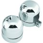 Bikers Choice 490840 52-64 K XL 58-64 FL & Custom Chrome Shock Top Covers Replaces H-D 54707-84T