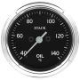 AutoMeter ST3309C Stack 52mm 40-140 Deg C 1/8in NPTF Male Pro Stepper Motor Oil Temp Gauge - Classic