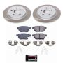 PowerStop SC5503 Semi-Coated Rotor and Low-Dust Ceramic Brake Pad Kit
