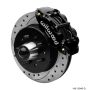 Wilwood 140-15940-D Narrow Superlite 6R Front Hat Kit 12.19in 63-87 C10 Black
