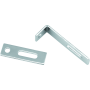 Bikers Choice 492825 Flat Chrome Exhaust Support Bracket 7/8 X 3 Inch Universal Custom