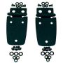 Rugged Ridge 97-06 Jeep Wrangler Black Hood Hinges