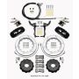 Wilwood 140-13888 AERO4 / MC4 Rear Kit 14.00 2015-Up Mustang w/Lines & Cables