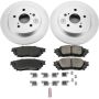 PowerStop CRK7739 Genuine Geomet Coated Rotor and Low-Dust Ceramic Brake Pad Kit