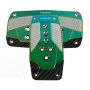 NRG Aluminum Sport Pedal A/T - Silver w/Neochrome Carbon