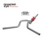 Diamond Eye Performance K4312A-RP Diamond Eye KIT 4in CB MFLR RPLCMENT PIPE DUAL AL: 94-97 FORD 7.3L F250/F350 PWRSTROKE