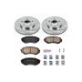 PowerStop KOE1184 OE Stock Replacement Low-Dust Ceramic Brake Pad and Rotor Kit