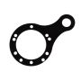 PRP Push To Talk Plate with Single Button- Black