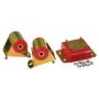 Prothane 1-1903 97-02 Jeep TJ Drivetrain Kit - Red