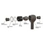 Ridetech 11327210 Rear TruLink kit for 1978-1988 GM G-Body.