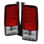 SPYDER 5042750 LED Tail Lights - Version 2 - Red Clear