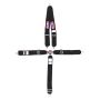 RJS SAFETY RJS1030101 5 PT Harness System Q/R BK Roll Bar 3inSub