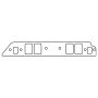 Cometic Gasket CP5649 Cometic Chevy Gen-4 BB V8 Intake Mani Gskt .060in Fiber-1.750in X 2.500in Rectangular Port-20 Pack