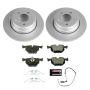 PowerStop ESK5734 Genuine Geomet Coated Rotors, ECE-R90 Brake Pads + Hardware Kit