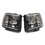 Raxiom S138003 07-13 Chevrolet Silverado 1500 Axial Series Headlights w/ LED Bar- Blk Housing (Clear Lens)