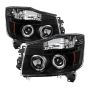 SPYDER 5011572 Projector Headlights - LED Halo - Black