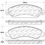 Stoptech 309.10920 Sport Brake Pads w/Shims and Hardware - Rear