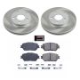 PowerStop SC1064 Semi-Coated Rotor and Low-Dust Ceramic Brake Pad Kit