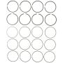 MAHLE 41673 Engine Piston Ring Set