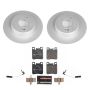 PowerStop ESK624 Genuine Geomet Coated Rotors, ECE-R90 Brake Pads + Hardware Kit