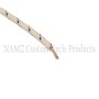 NAMZ NCBW-90 OEM Color Cloth-Braided Wire 25ft. Pack 16g - White w/Black Tracer