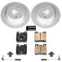 PowerStop CRK624 Genuine Geomet Coated Rotor and Carbon-Fiber Ceramic Brake Pad Kit