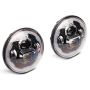 Raxiom J173078 07-18 Jeep Wrangler JK Axial 7-In LED Headlights w/ DRL Turn Signals- Blk Housing (Clear)