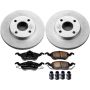 PowerStop CRK1358 Genuine Geomet Coated Rotor and Low-Dust Ceramic Brake Pad Kit