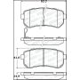 StopTech 10-13 Kia Forte Koup Street Performance Front Brake Pads
