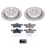 PowerStop SC1935 Semi-Coated Rotor and Low-Dust Ceramic Brake Pad Kit
