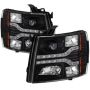 SPYDER 5083524 Projector Headlights - Version 2 - LED DRL - Black