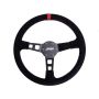 PRP Deep Dish Suede Steering Wheel- Red