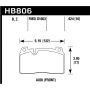 Hawk Performance HB806Z.624 Performance Ceramic Disc Brake Pad