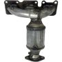 FORTLUFT 4401808 Front Passenger Side EPA (Federal) Direct-Fit Catalytic Converter for 13-18 Hyundai Santa Fe, 14-15 Kia Sorento