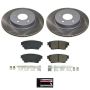 PowerStop SC8771 Semi-Coated Rotor and Low-Dust Ceramic Brake Pad Kit