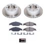 PowerStop SC1301 Semi-Coated Rotor and Low-Dust Ceramic Brake Pad Kit