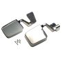Kentrol 88-06 Jeep Wrangler YJ/TJ Mirror Kit Pair - Polished Silver
