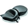 Mustang Motorcycle 75457 Mustang 94-96 Harley Road King Standard Touring 1PC Seat w/Black Pearl Studs - Black