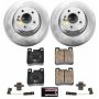 PowerStop CRK5054 Genuine Geomet Coated Rotor and Carbon-Fiber Ceramic Brake Pad Kit