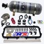 Nitrous Express 20963-12 Direct Port, Dry Holley High Ram Plate Nitrous System - 12lb Bottle